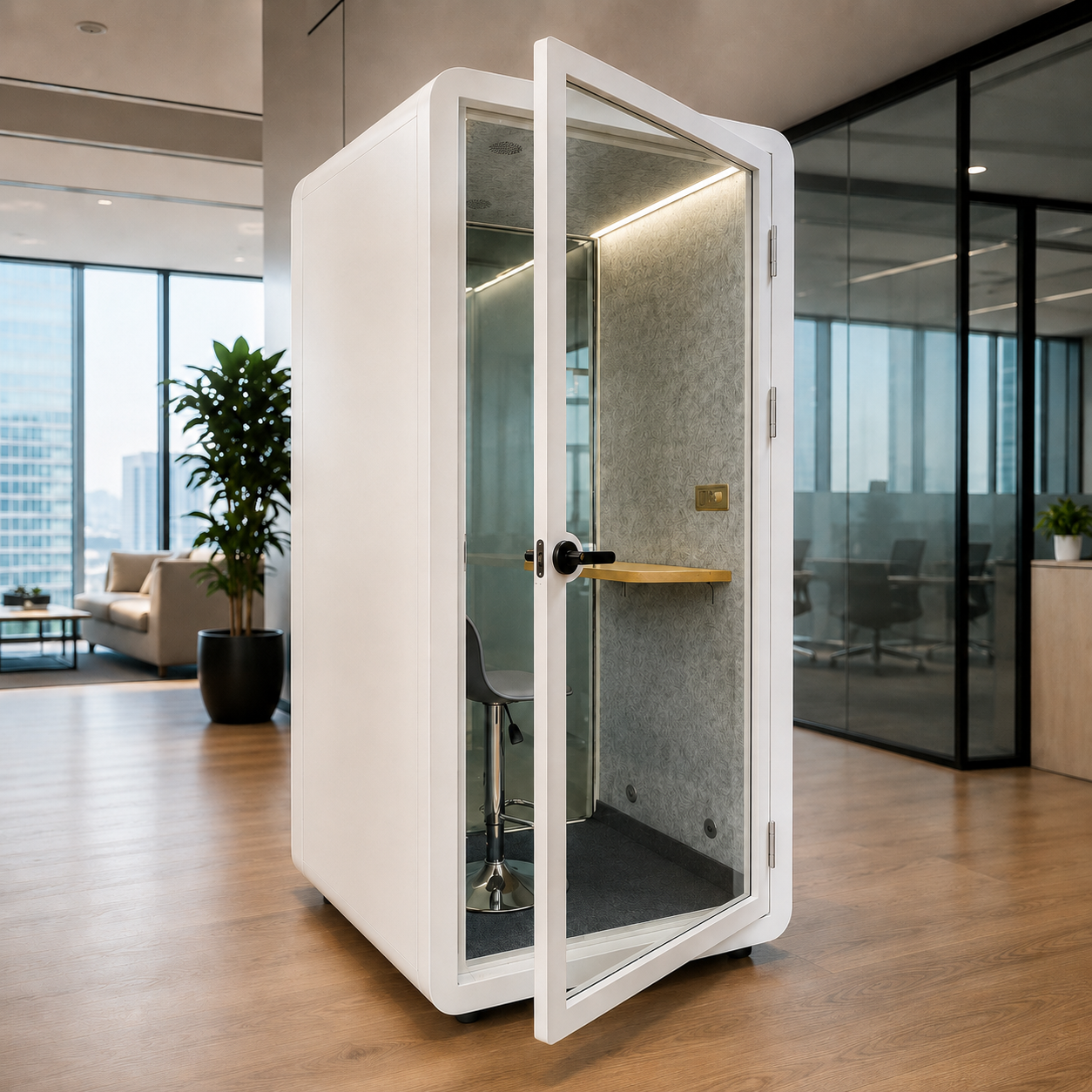 Secure export wooden crate packaging and CE certification for office booths