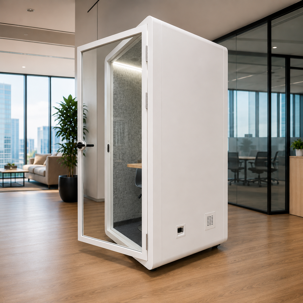 Secure export wooden crate packaging and CE certification for office booths