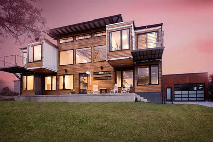 Luxury Two-Story Prefabricated Modular Villa | 2-Bedroom Customizable Shipping Container House | Modern Multi-Unit Expandable Living & Commercial Space - 810 sq.ft
