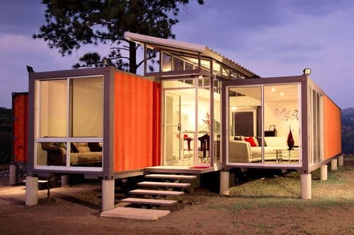 Luxury Two-Story Prefabricated Modular Villa | Customizable Expandable Container Home & Modern Commercial Space | Heavy-Duty Galvanized Steel Framework - 20ft/40ft Multi-Unit