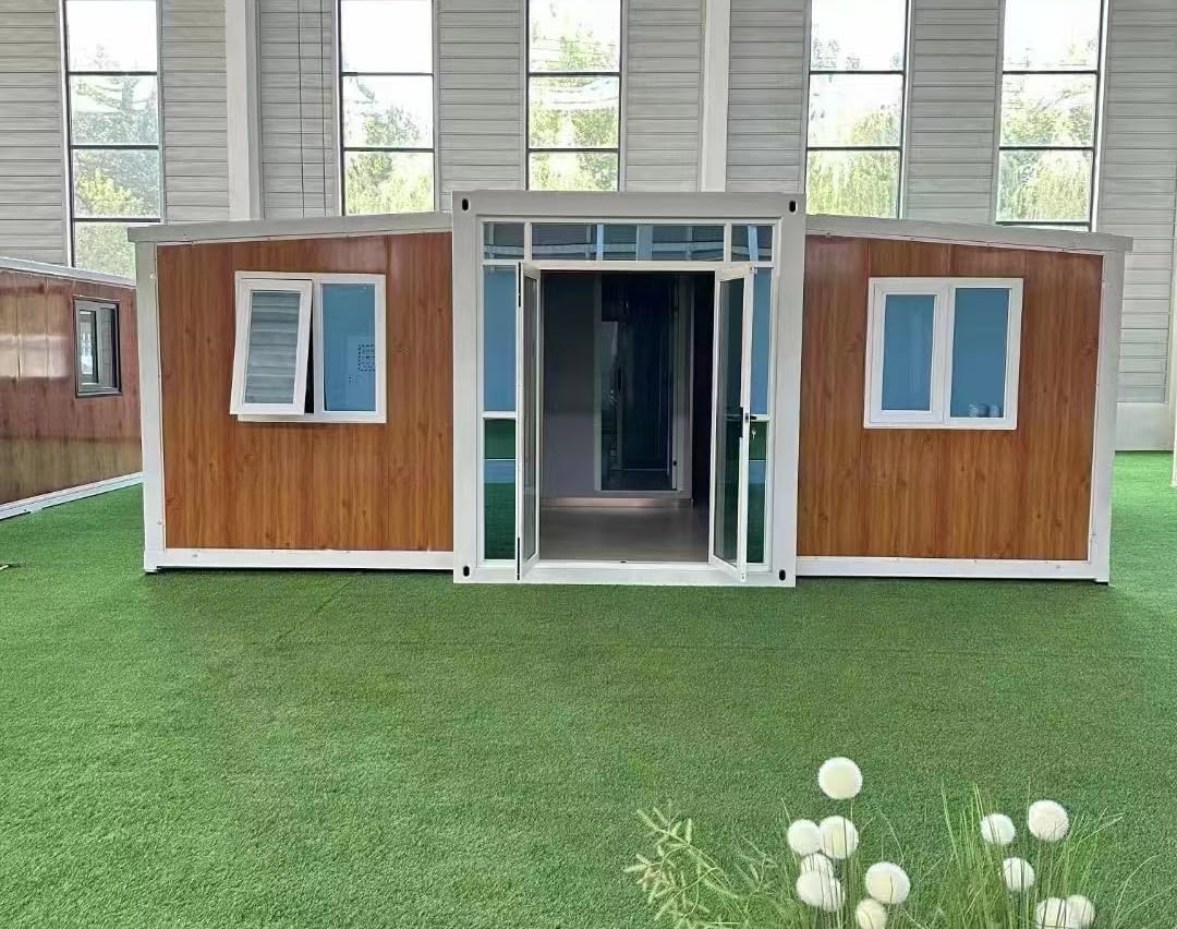 Luxury Two-Story Prefabricated Modular House | Modern Expandable Container Villa for Eco-Resort & Tiny Living | Heavy-Duty Galvanized Steel Framework - Customizable 20ft/40ft