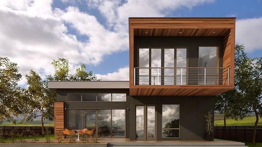 Luxury Two-Story Prefabricated Modular Villa | 2-Bedroom Customizable Shipping Container House | Modern Multi-Unit Expandable Living & Commercial Space - 810 sq.ft