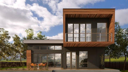 Luxury Two-Story Prefabricated Modular Villa | 2-Bedroom Customizable Shipping Container House | Modern Multi-Unit Expandable Living & Commercial Space - 810 sq.ft