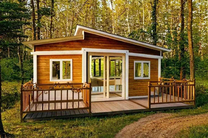 Luxury Two-Story Prefabricated Modular Villa | 2-Bedroom Customizable Shipping Container House | Modern Multi-Unit Expandable Living & Commercial Space - 810 sq.ft
